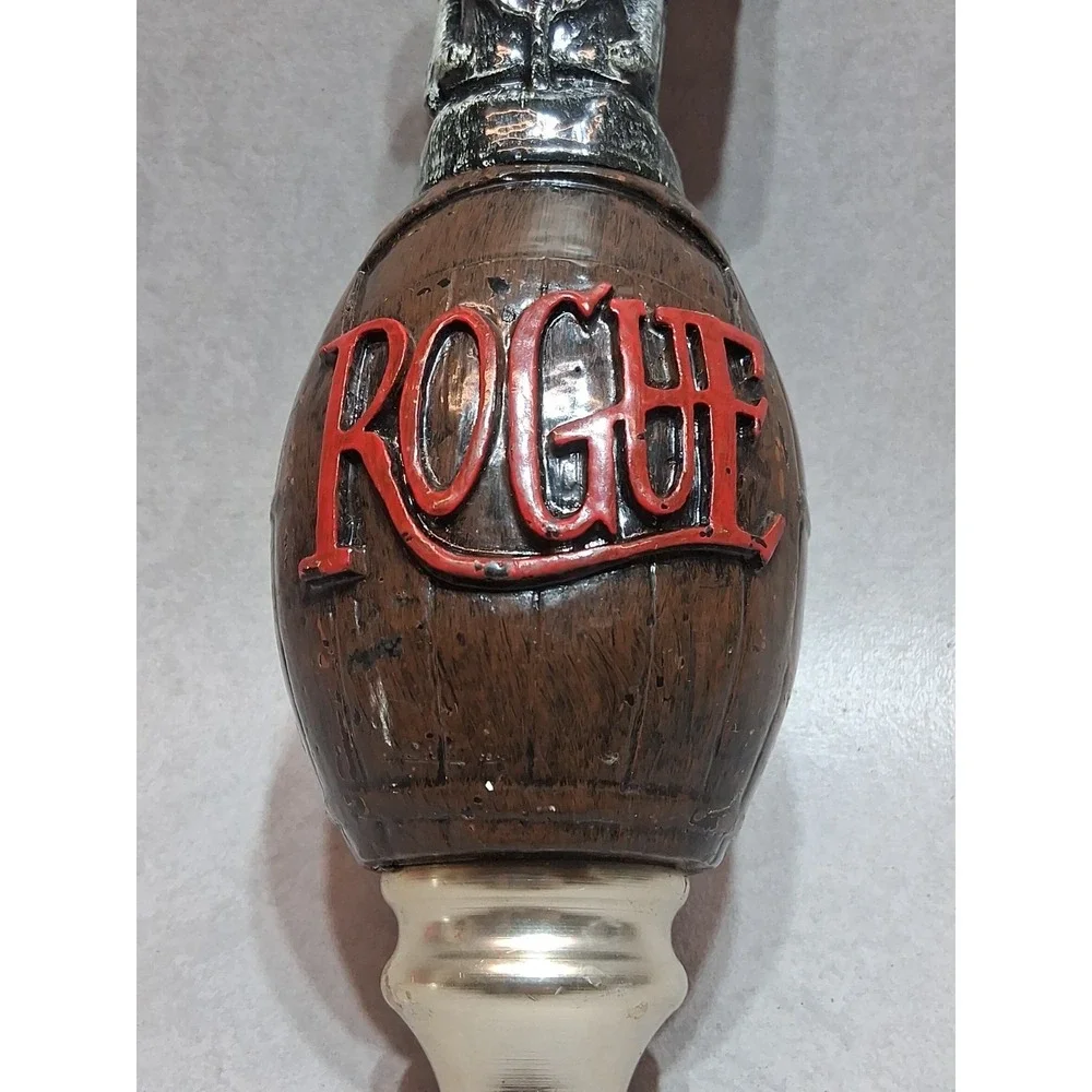Rogue Ales & Spirits Beer Tap Handle Skeleton Barrel Oregon Small Brew Co Decor